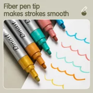   Deli Dmast Acrylic Marker – metál színű akril marker készlet ( 6 db)