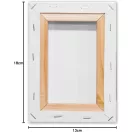 Kangaro alapozott pamut festővászon 13x18cm (1 db)