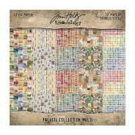   Tim Holtz Multi Papírkészlet 12" (30 cm) Idea-ology Palette Collection (12 lap)