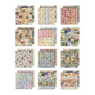   Tim Holtz Multi Papírkészlet 12" (30 cm) Idea-ology Palette Collection (12 lap)