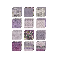   Tim Holtz Purple Papírkészlet 8" (20 cm) Idea-ology Palette Collection (12 lap)