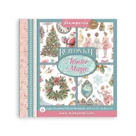   Stamperia Winter Magic / téli varázs kaparós matrica készlet – Rub-On Assortment – 15,5 × 15,5 cm – 6 db