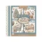 Stamperia White Christmas / fehér karácsony kaparós matrica készlet – Rub-On Assortment – 15,5 × 15,5 cm – 6 db