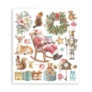 Stamperia Winter Magic / téli varázs kaparós matrica készlet – Rub-On Assortment – 20,5 × 23 cm – 6 db