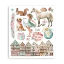 Stamperia Winter Magic / téli varázs kaparós matrica készlet – Rub-On Assortment – 20,5 × 23 cm – 6 db