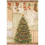   Stamperia Silent Night / csendes éj A4 rizspapír – Christmas Tree – 1 ív