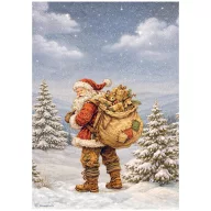   Stamperia Silent Night / csendes éj A4 rizspapír – Santa Claus – 1 ív