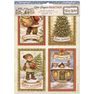   Stamperia Silent Night / csendes éj A4 rizspapír készlet – Selection – 6 db