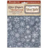   Stamperia Silent Night / csendes éj A6 rizspapír háttérválogatás – 8 db