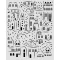 Stamperia vastag stencil – 20 × 25 cm – Christmas Village (KSTD217)