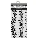 Stamperia vastag stencil – 12 × 25 cm – Christmas Borders (KSTDL170)