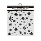 Stamperia vastag stencil – 12 × 12 cm – Christmas Snowflakes Pattern (KSTDS73)