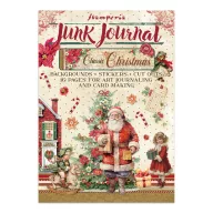   Stamperia Classic Christmas / klasszikus karácsony junk journal készlet – matricák, kivágatok és hátterek