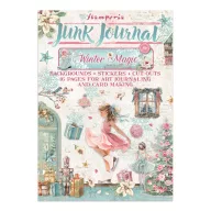   Stamperia Winter Magic / téli varázs junk journal készlet – matricák, kivágatok és hátterek
