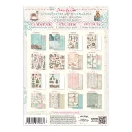   Stamperia Winter Magic / téli varázs junk journal készlet – matricák, kivágatok és hátterek