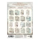 Stamperia White Christmas / fehér karácsony junk journal készlet – matricák, kivágatok és hátterek