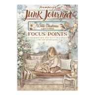   Stamperia White Christmas / fehér karácsony junk journal A5 fókuszpontok