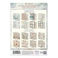   Stamperia White Christmas / fehér karácsony junk journal A5 fókuszpontok