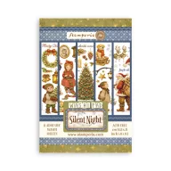  Stamperia Silent Night / csendes éj washi matrica – Washi Pad – 8 db