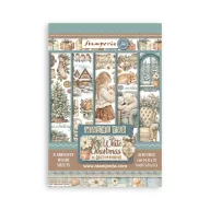   Stamperia White Christmas / fehér karácsony washi matrica – Washi Pad – 8 db
