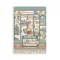 Stamperia White Christmas / fehér karácsony washi matrica – Washi Pad – 8 db