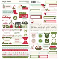 Simple Stories Kringle & Co. kartonmatricák – Basics
