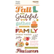 Simple Stories Pumpkins & Plaid foam matricák