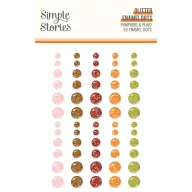 Simple Stories Pumpkins & Plaid enamel pöttyök
