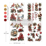   Re-Design with Prima transzfer fólia – Feathered Noel – 8.5"X11" (A4) – 4 db
