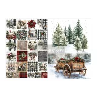   Re-Design with Prima Decoupage Fiber papír – Farmhouse Frost – A4 – 2 db