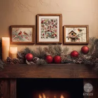   Re-Design with Prima Decoupage Fiber papír – Feathered Elegance Christmas – A3 – 2 db