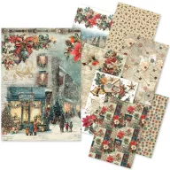   Ciao Bella Rizspapír készlet A5 Merry & Bright Rice Paper Mixed (8 ív)