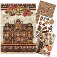   Ciao Bella Rizspapír készlet A4 The Chocolate Factory Rice Paper Mixed (4 ív)