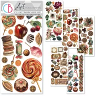   Ciao Bella Átlátszó öntapadós ívek The Chocolate Factory Transparent Adhesive Sheets (5 ív)