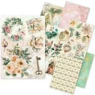   Ciao Bella Rizspapír készlet A5 Golden Winter Rice Paper Mixed (8 ív)