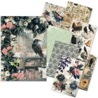   Ciao Bella Rizspapír készlet A5 The Witch's Grimoire Rice Paper Mixed (8 ív)