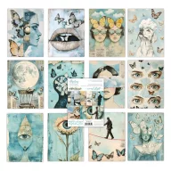   Mintay Papírkészlet 6"x8" (15x20 cm) – Art Journal Surreal Flight (24 lap)