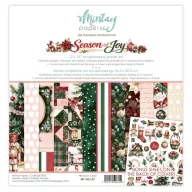   Mintay Papírkészlet 12"x12" (30x30 cm) – Season of Joy (12 lap + bónusz elemív)