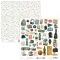 Mintay Scrapbook papír 12"x12" (30x30 cm) – Teen Spirit Paper Elements (1 ív)