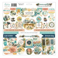   Mintay Chipboard kivágóív 12"x12" (30x30 cm) – Teen Spirit (1 ív)
