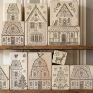   IOD Gingerbread Lane Dekor bélyegző 12"X12" (30x30 cm) IOD Decor Stamp (1 ív)