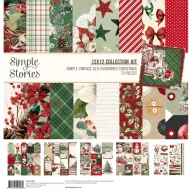   Simple Stories Simple Vintage Old-Fashioned Christmas scrapbook papírkészlet Collection Kit 12" (30,5 cm) (1 csomag)