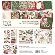   Simple Stories Simple Vintage Old-Fashioned Christmas scrapbook gyűjtői készlet Collector's Essentials Kit 12" (30,5 cm) (1 csomag)