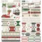 Simple Stories Simple Vintage Old-Fashioned Christmas matrica Cardstock Stickers Basics 12" (30,5 cm) (1 ív)