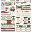 Simple Stories Simple Vintage Old-Fashioned Christmas matrica Cardstock Stickers Basics 12" (30,5 cm) (1 ív)