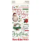 Simple Stories Simple Vintage Old-Fashioned Christmas habmatrica Foam Stickers (80 db)