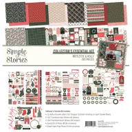   Simple Stories Mistletoe & Holly scrapbook gyűjtői készlet Collector's Essentials Kit 12" (30,5 cm) (1 csomag)