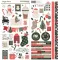 Simple Stories Mistletoe & Holly matrica Cardstock Stickers Icons 12" (30,5 cm) (1 ív)