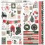Simple Stories Mistletoe & Holly matrica Cardstock Stickers Icons 12" (30,5 cm) (1 ív)