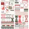 Simple Stories Mistletoe & Holly matrica Cardstock Stickers Basics 12" (30,5 cm) (1 ív)